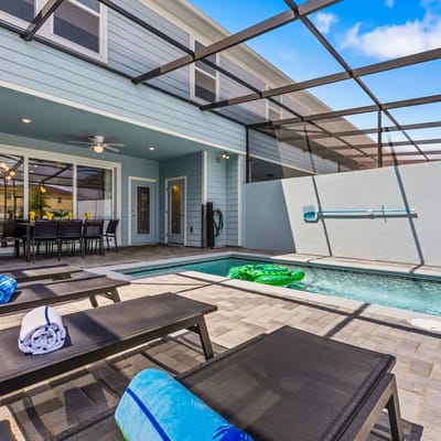 5BR w Pool, Game Loft, Slide & Themed Rooms 16172
